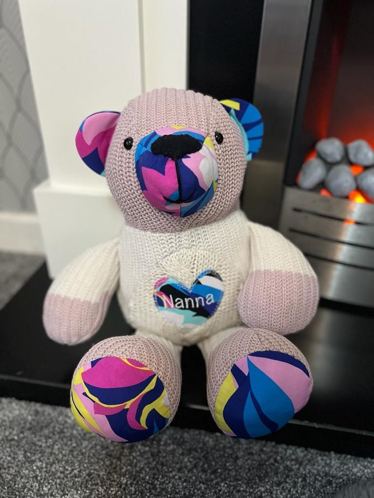 Teddy keepsake memory bear