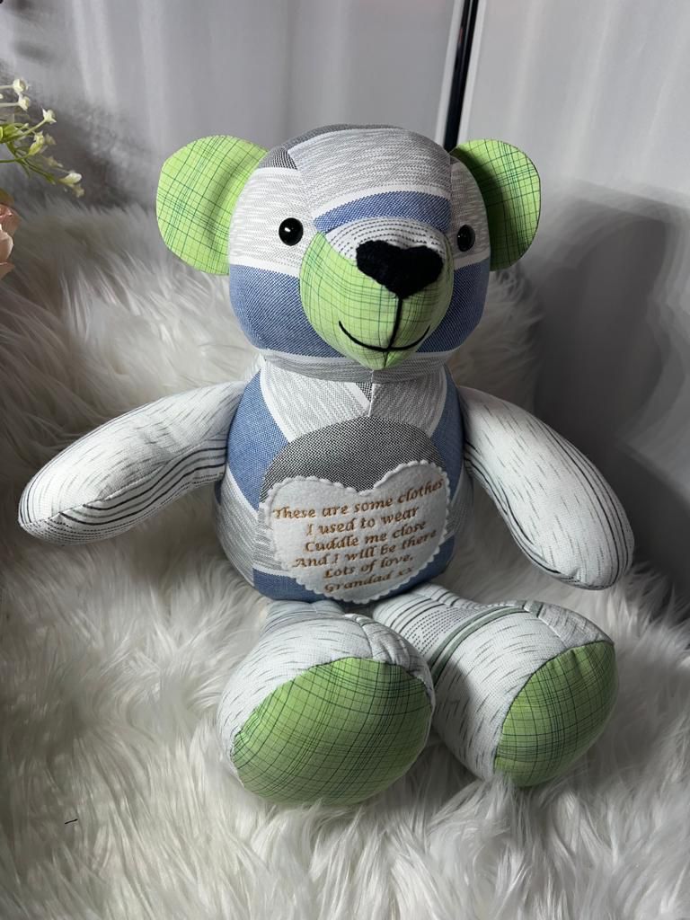 Teddy keepsake memory bear