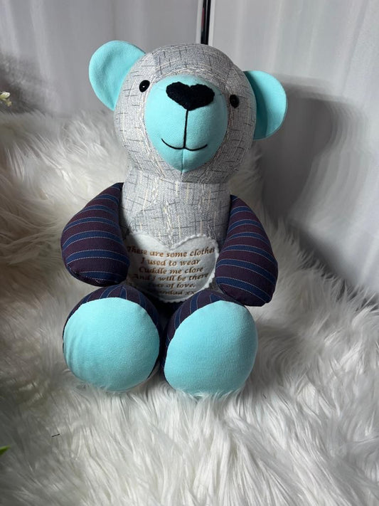 Teddy keepsake memory bear