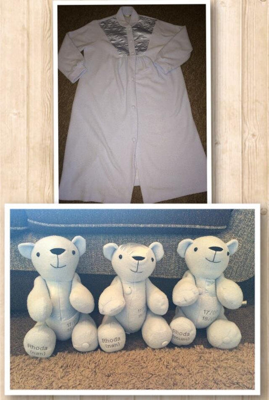 Button Teddy Keepsake Memory Bear