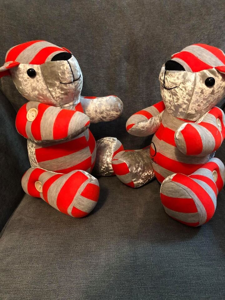 Button Teddy Keepsake Memory Bear