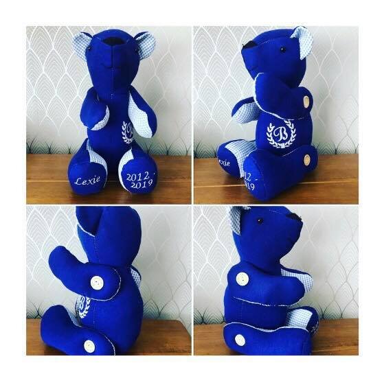 Button Teddy Keepsake Memory Bear