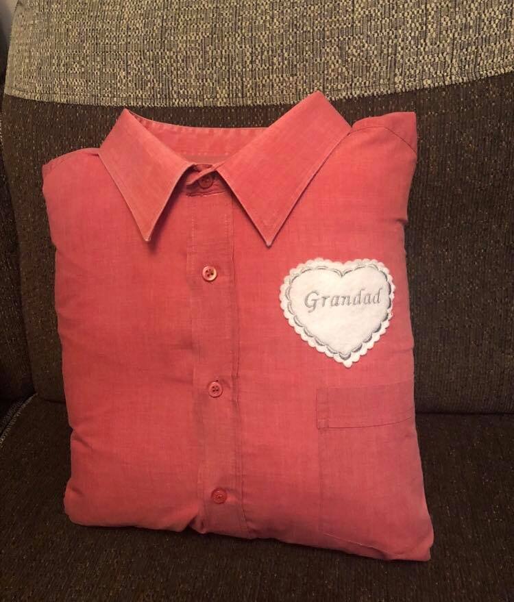 Shirt Style Keepsake Memory Cushion