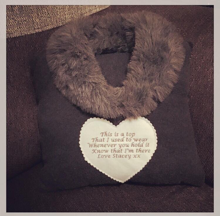 Shirt Style Keepsake Memory Cushion