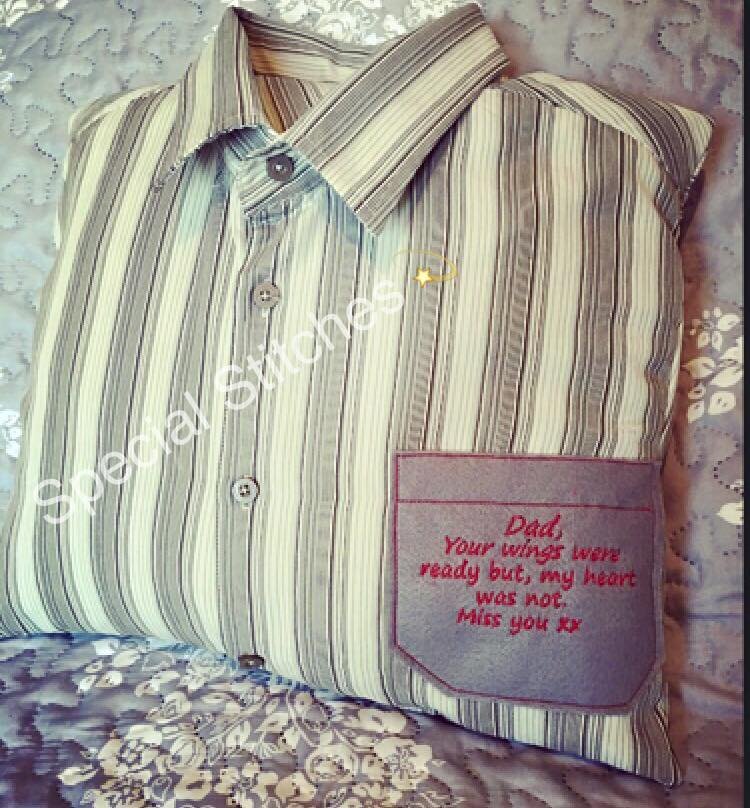 Shirt Style Keepsake Memory Cushion