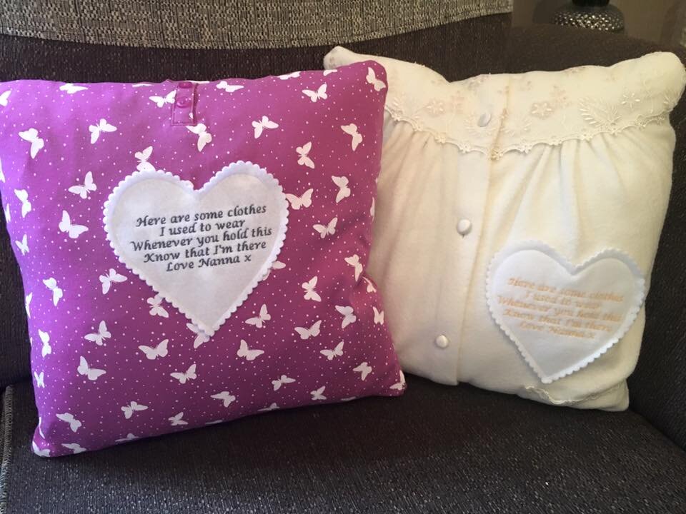 Shirt Style Keepsake Memory Cushion