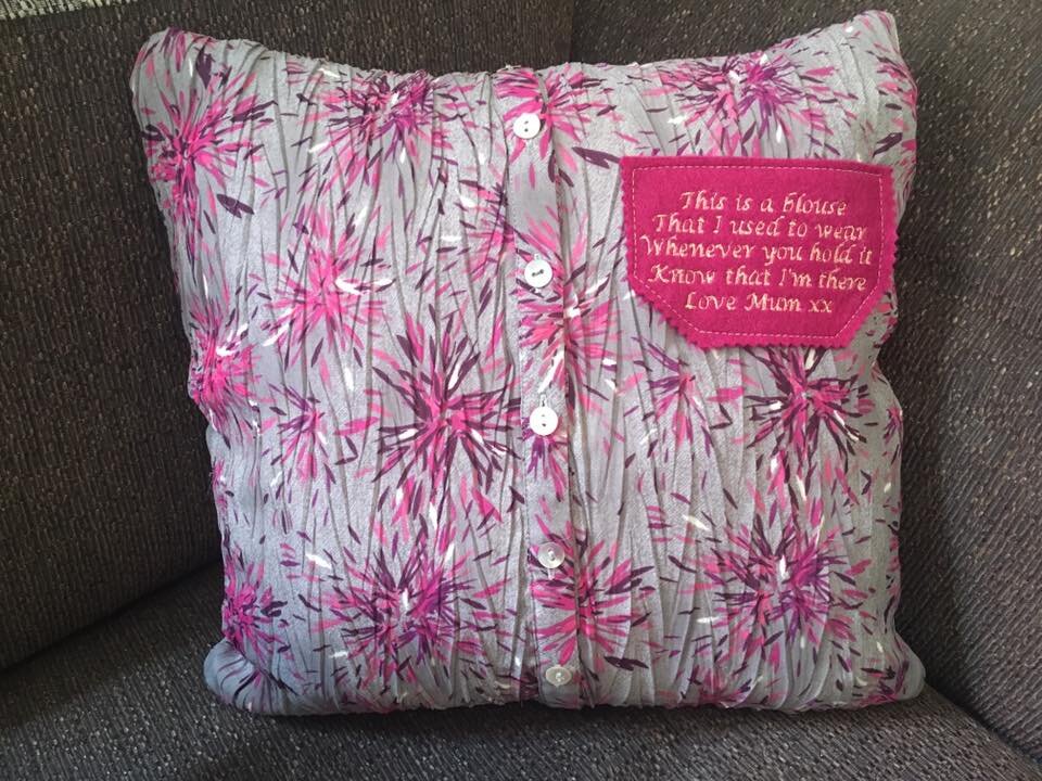 Shirt Style Keepsake Memory Cushion
