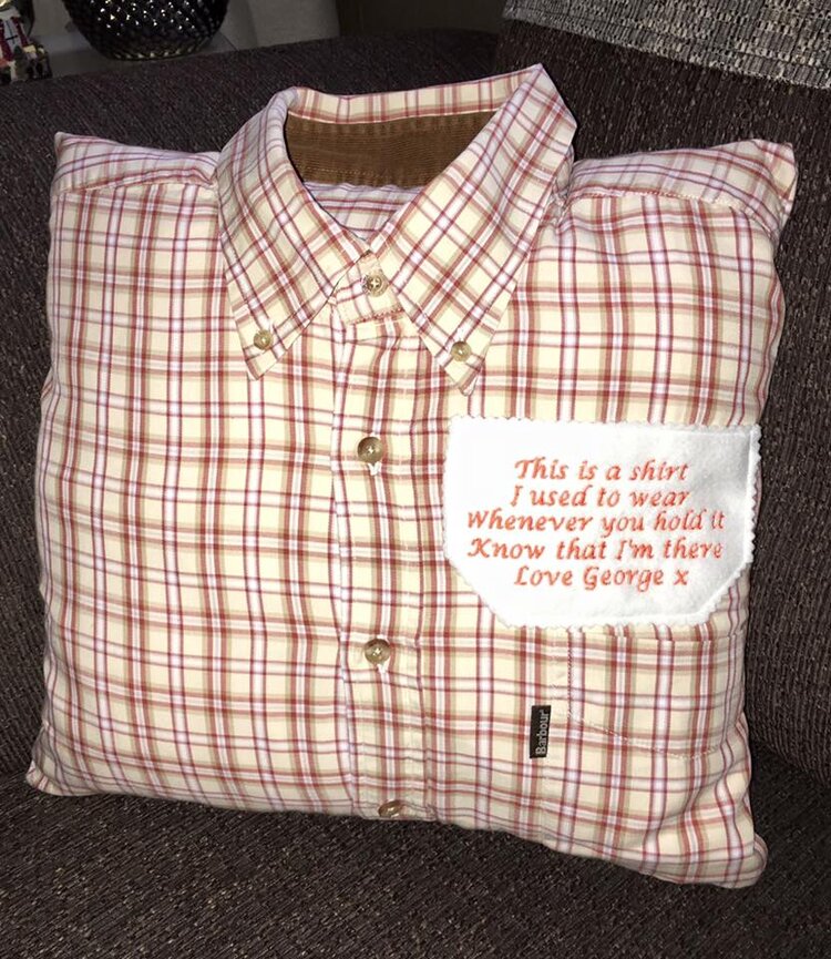 Shirt Style Keepsake Memory Cushion