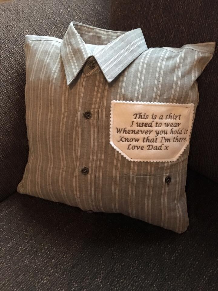 Shirt Style Keepsake Memory Cushion